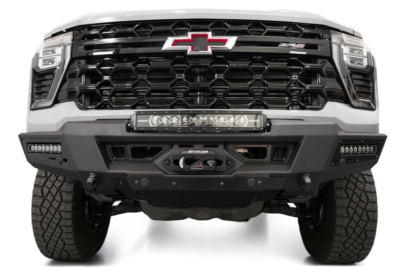Chevrolet Silverado 2500 Front Bumper - Addictive Desert Designs - Phantom Winch - Hammer Black - 2024+
